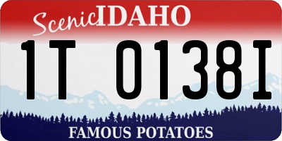 ID license plate 1T0138I
