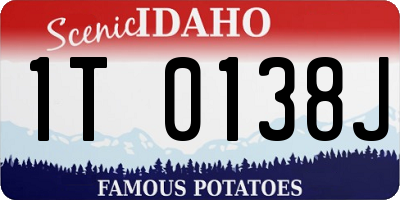 ID license plate 1T0138J