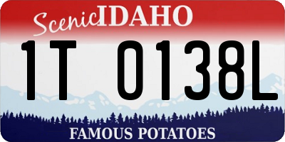 ID license plate 1T0138L