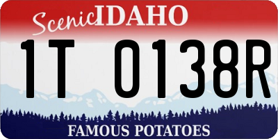 ID license plate 1T0138R