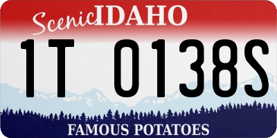 ID license plate 1T0138S