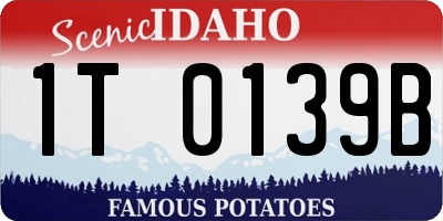 ID license plate 1T0139B