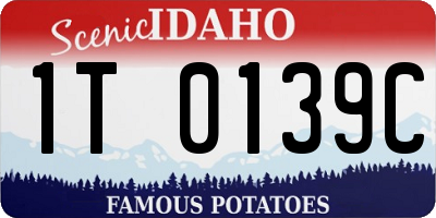 ID license plate 1T0139C
