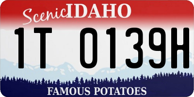 ID license plate 1T0139H