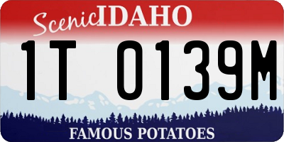 ID license plate 1T0139M