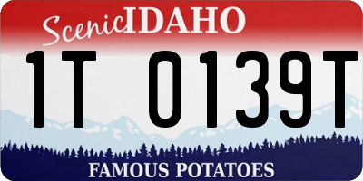 ID license plate 1T0139T