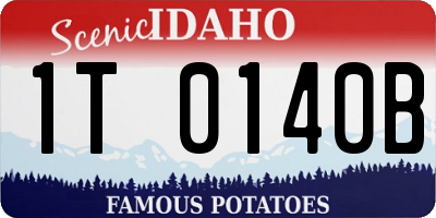 ID license plate 1T0140B