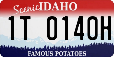 ID license plate 1T0140H
