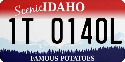 ID license plate 1T0140L