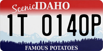 ID license plate 1T0140P