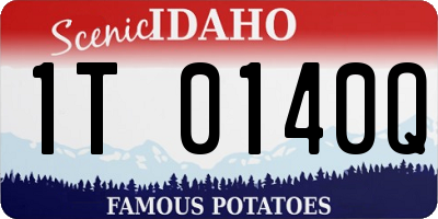 ID license plate 1T0140Q