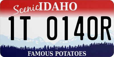 ID license plate 1T0140R