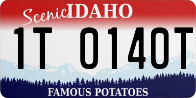 ID license plate 1T0140T