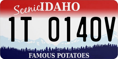 ID license plate 1T0140V
