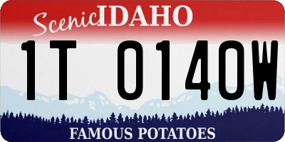 ID license plate 1T0140W