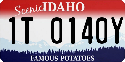 ID license plate 1T0140Y