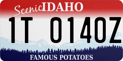 ID license plate 1T0140Z