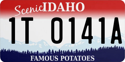 ID license plate 1T0141A
