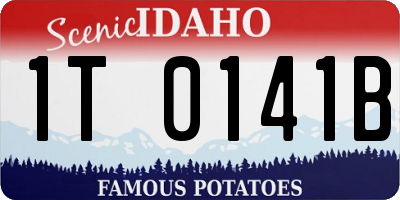 ID license plate 1T0141B