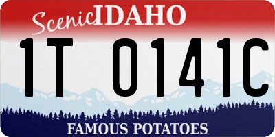 ID license plate 1T0141C