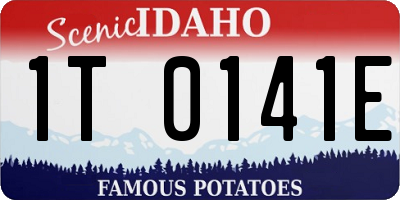 ID license plate 1T0141E