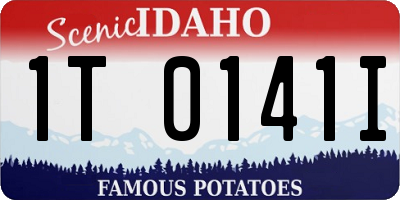 ID license plate 1T0141I