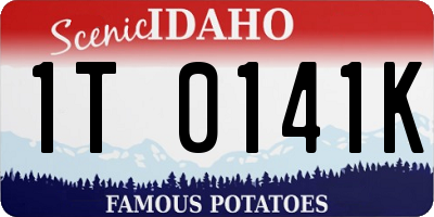 ID license plate 1T0141K