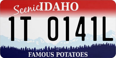 ID license plate 1T0141L