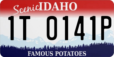 ID license plate 1T0141P