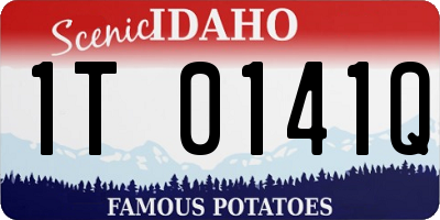 ID license plate 1T0141Q