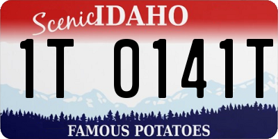 ID license plate 1T0141T