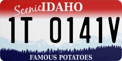 ID license plate 1T0141V