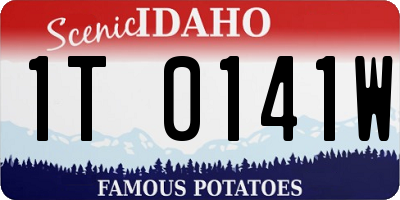 ID license plate 1T0141W