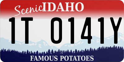 ID license plate 1T0141Y