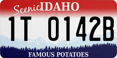 ID license plate 1T0142B