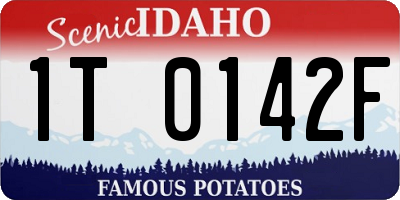 ID license plate 1T0142F
