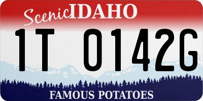 ID license plate 1T0142G