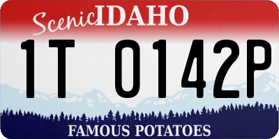 ID license plate 1T0142P