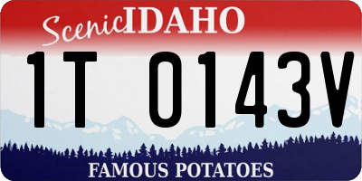 ID license plate 1T0143V