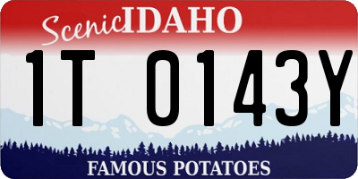 ID license plate 1T0143Y