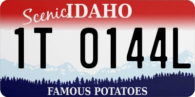 ID license plate 1T0144L