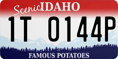 ID license plate 1T0144P