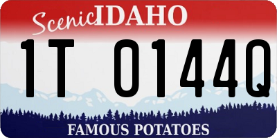 ID license plate 1T0144Q