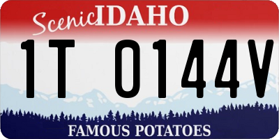 ID license plate 1T0144V