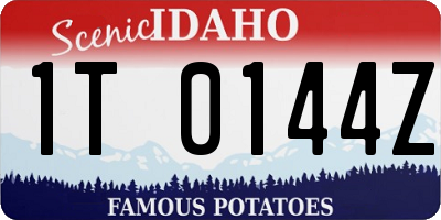 ID license plate 1T0144Z