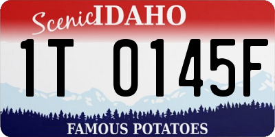 ID license plate 1T0145F