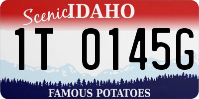 ID license plate 1T0145G
