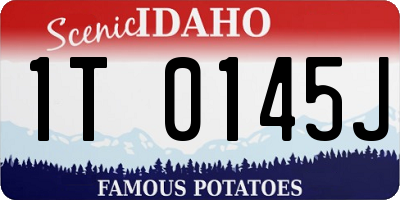 ID license plate 1T0145J