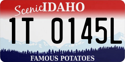 ID license plate 1T0145L