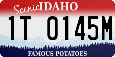 ID license plate 1T0145M
